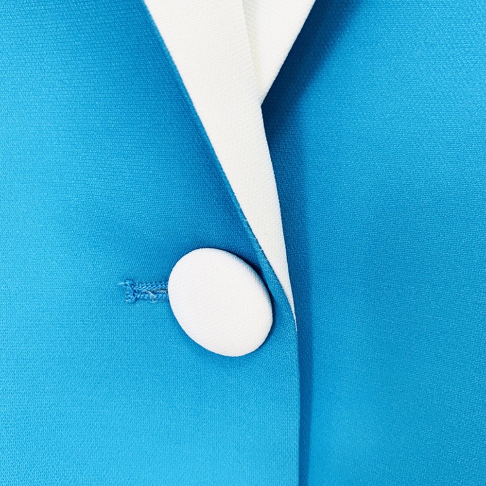 Color Block Two Piece Suit Set - Picture 6 of 7